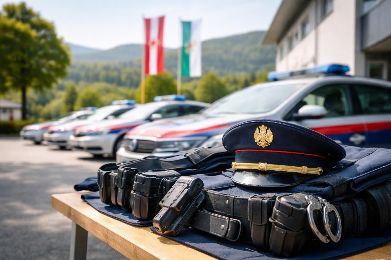 Redaktionelle Szene zum Thema „101 neue Polizistinnen und Polizisten starten in der Steiermark“