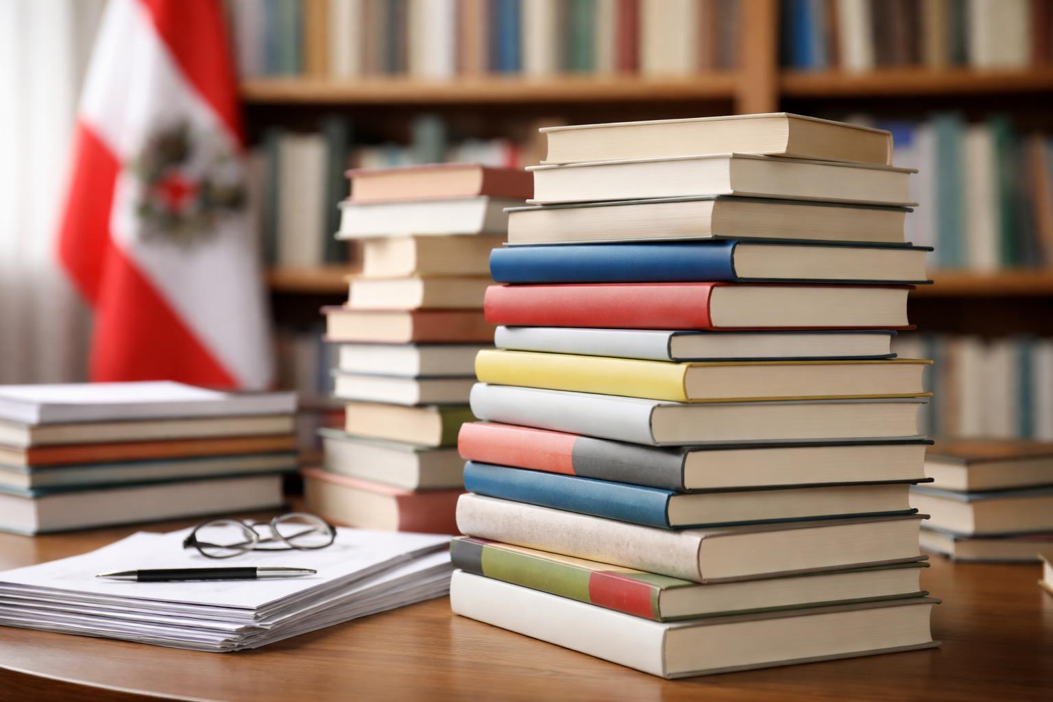 Redaktionelle Szene zum Thema „102 Titel für Österreichischen Buchpreis und Debütpreis 2026 eingereicht“