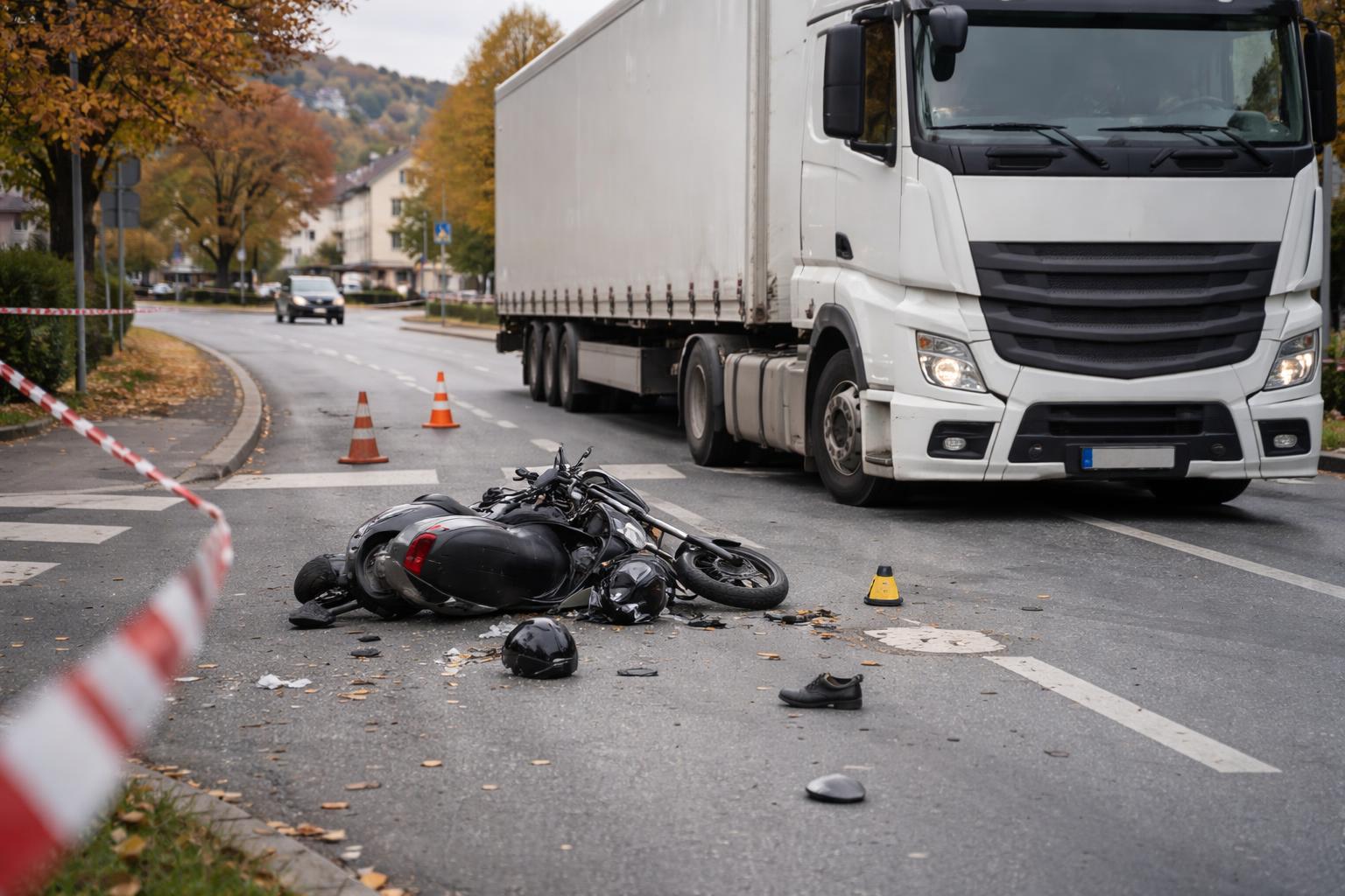 Redaktionelle Szene zum Thema „13-Jährige stirbt bei Unfall mit abbiegendem Lkw in Feldbach“