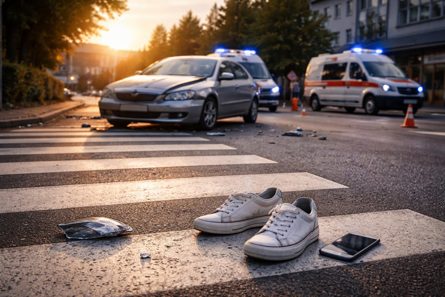 Redaktionelle Szene zum Thema „18-Jährige in Feldbach auf Schutzweg von Auto erfasst“