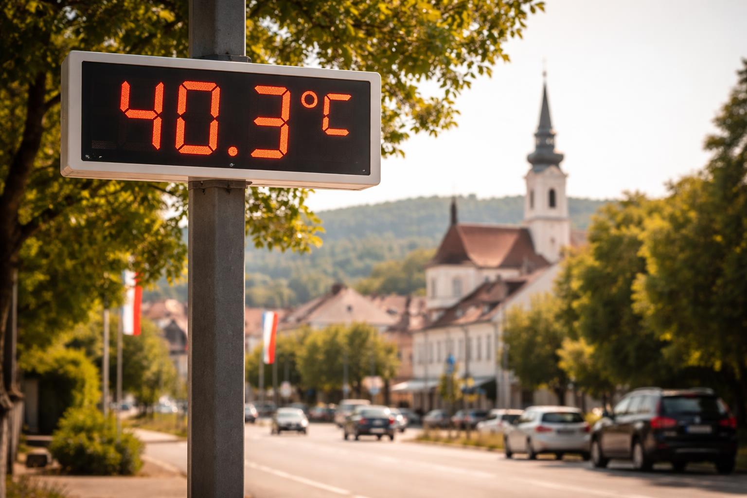 Redaktionelle Szene zum Thema „40,3 Grad in Wieselburg: Neuer Juli-Rekord in Österreich“