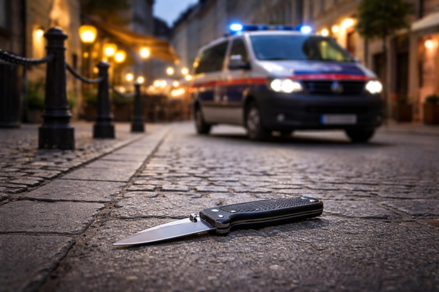 Redaktionelle Szene zum Thema „41-Jähriger nach zwei Messerbedrohungen in Klagenfurt festgenommen“