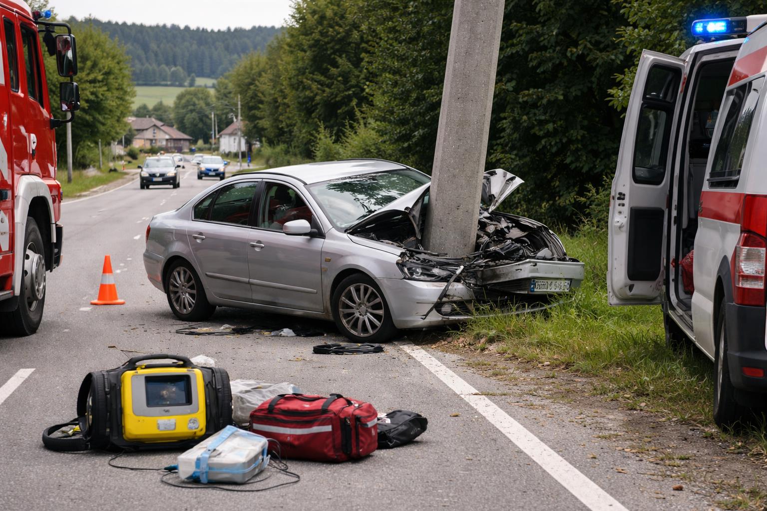 Redaktionelle Szene zum Thema „76-Jähriger stirbt nach Herzstillstand am Steuer in Söding-St. Johann“