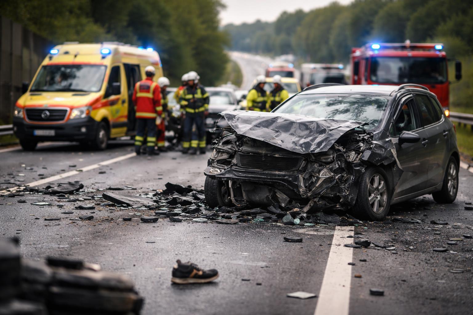 Redaktionelle Szene zum Thema „8.011 Verletzte und 67 Tote auf Österreichs Straßen im ersten Quartal“