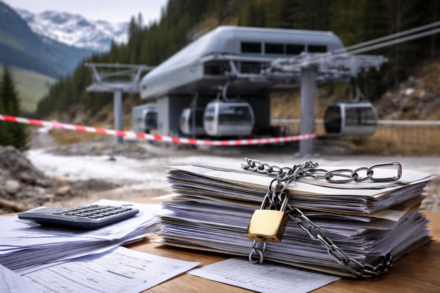Redaktionelle Szene zum Thema „Abtenauer Bergbahnen: Forderungen von 6,3 Millionen Euro im Insolvenzverfahren angemeldet“