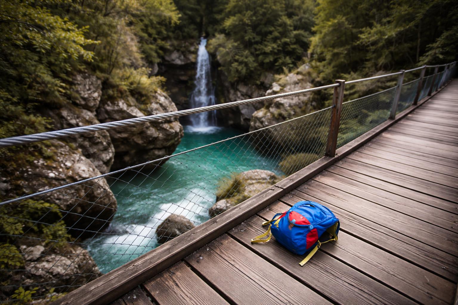 Redaktionelle Szene zum Thema „Achtjähriger Bub stürzt im Soča-Tal von Fußgängerbrücke und wird schwer verletzt“