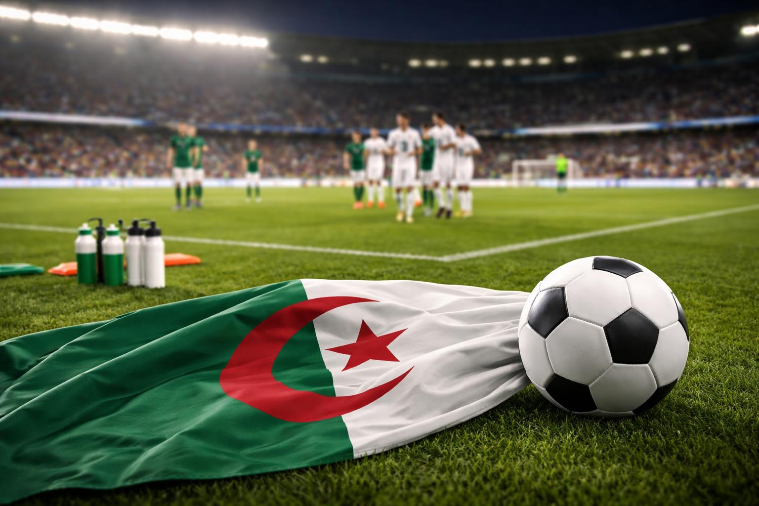 Redaktionelle Szene zum Thema „Algerien gewinnt WM-Generalprobe klar mit 4:0“
