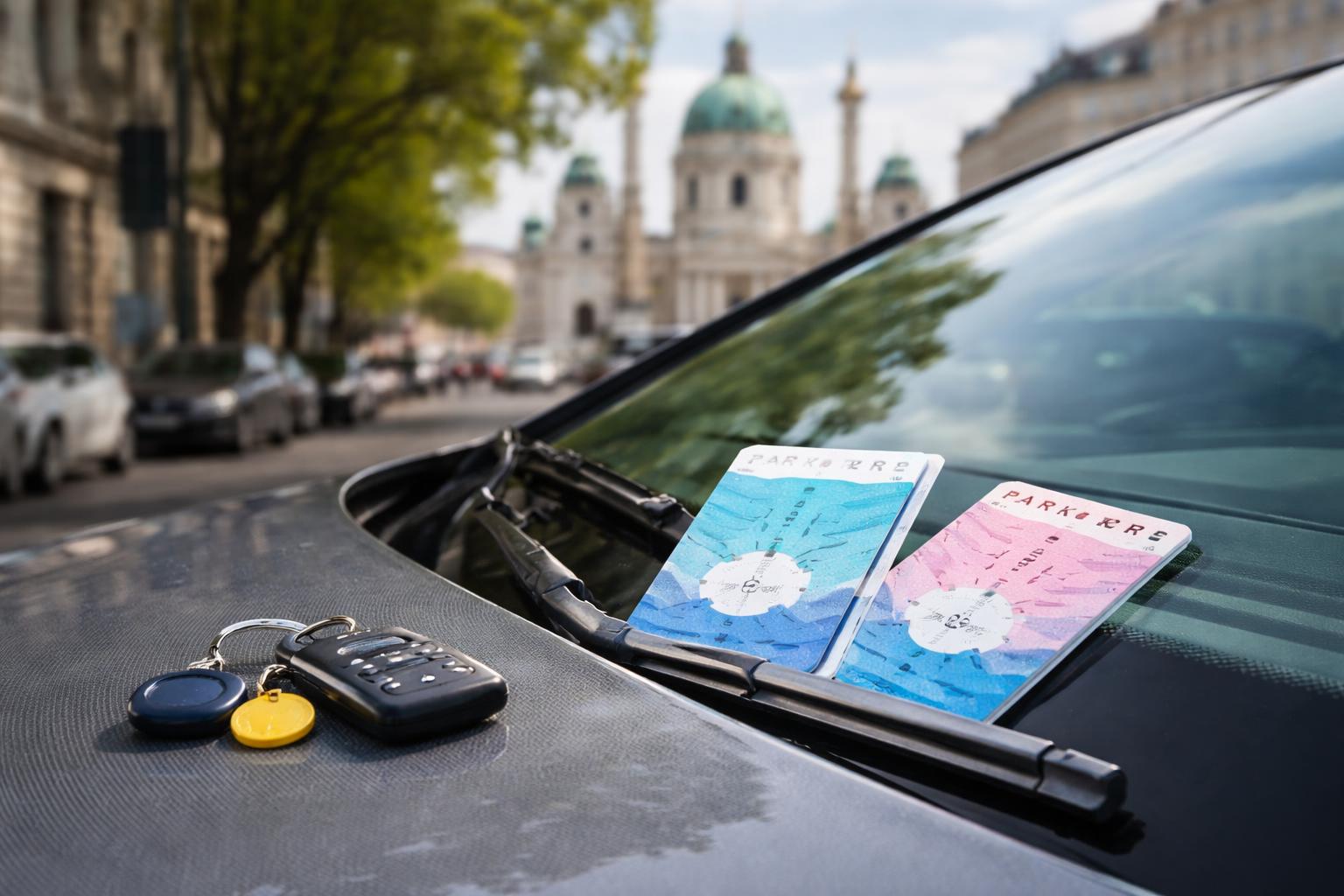 Redaktionelle Szene zum Thema „Alte Parkscheine laufen in Wien mit 1. Juli aus“