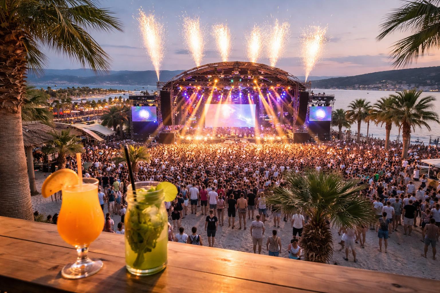 Redaktionelle Szene zum Thema „Andreas Gabalier und DJ Ötzi treten am kroatischen Zrće Beach auf“