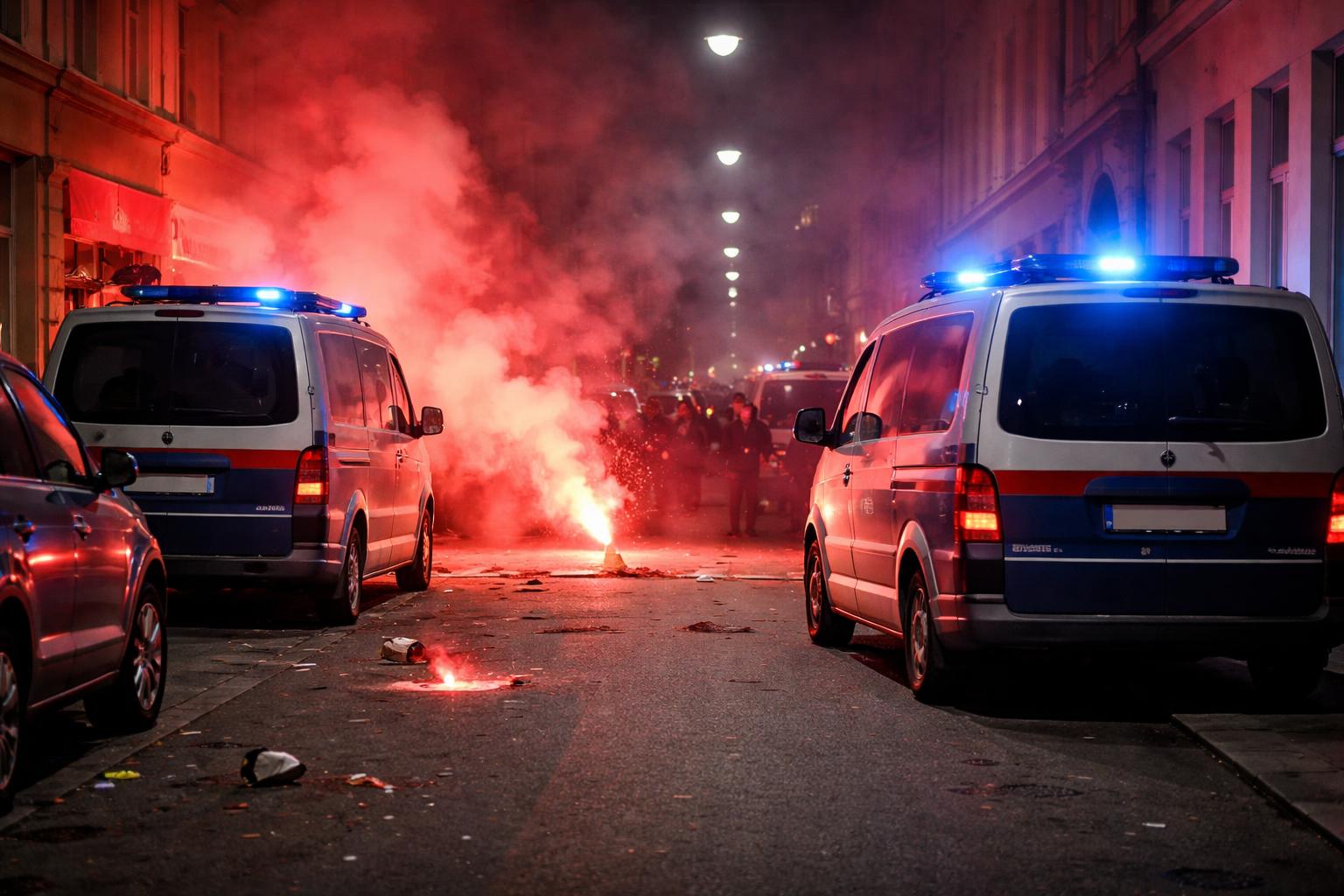 Redaktionelle Szene zum Thema „Anrainer üben Kritik an Polizeieinsatz vor Lokal der Identitären in Wien“