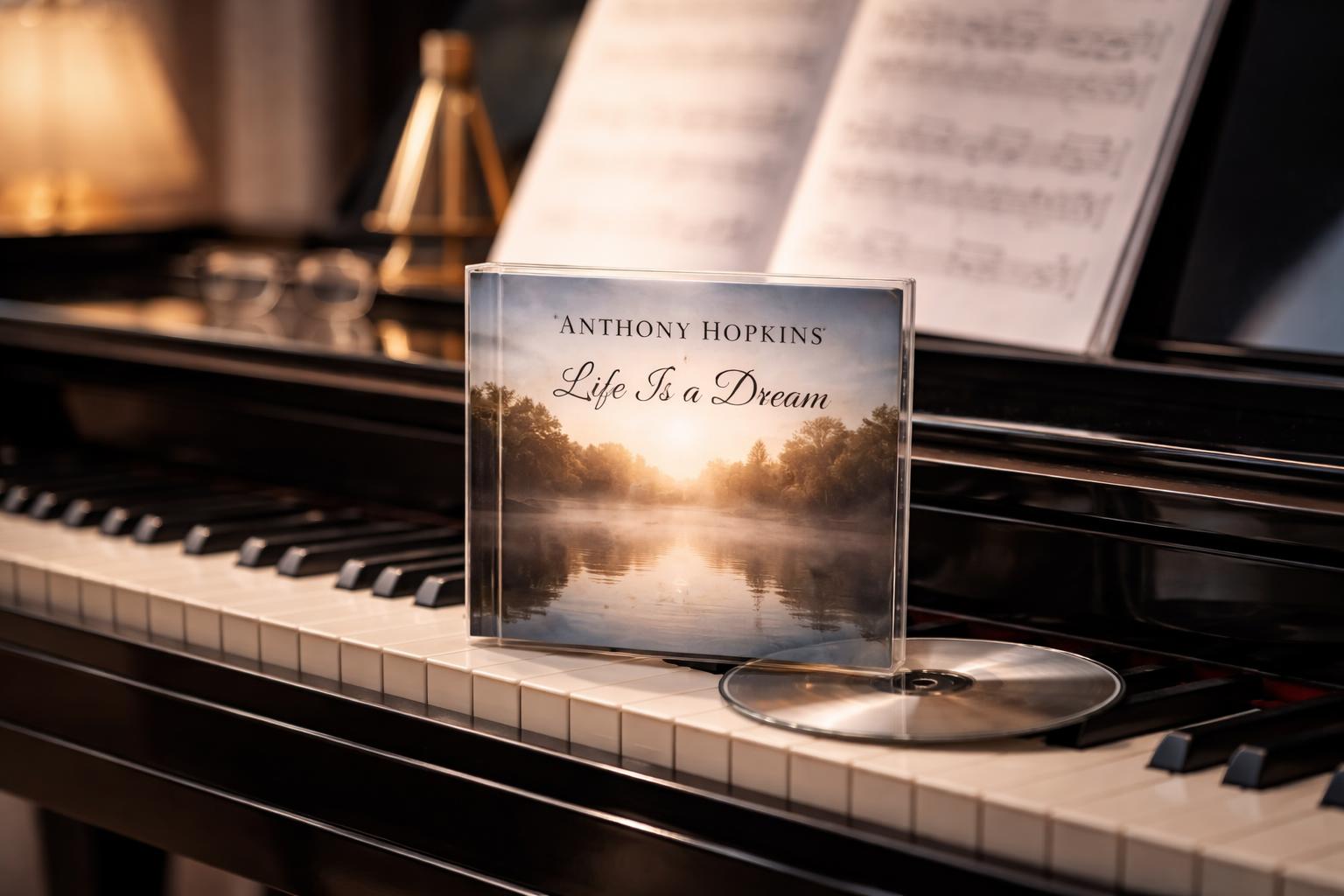 Redaktionelle Szene zum Thema „Anthony Hopkins veröffentlicht erstes Klassik-Album“