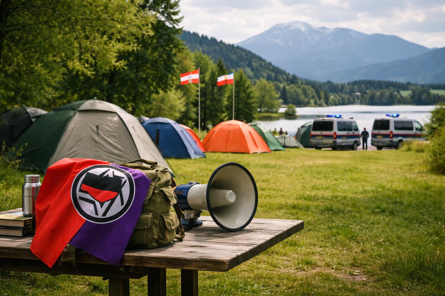 Redaktionelle Szene zum Thema „Antifaschistisches Bildungscamp übersiedelt vom Peršmanhof an den Turnersee“