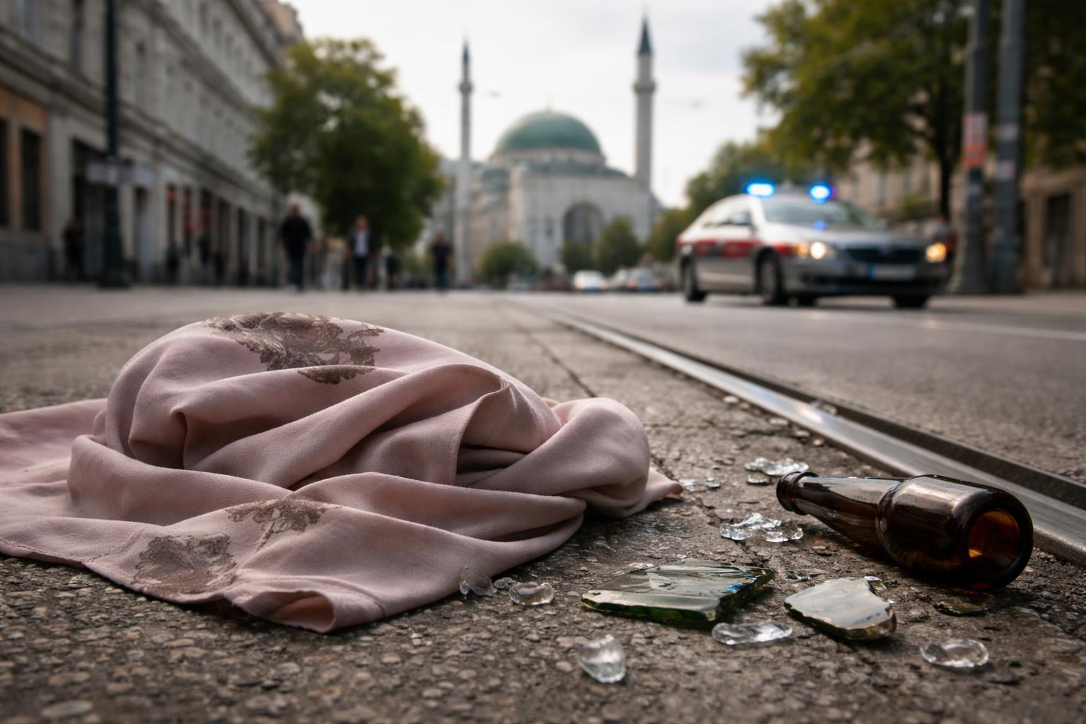 Redaktionelle Szene zum Thema „Antimuslimischer Rassismus in Österreich erreicht Höchststand“
