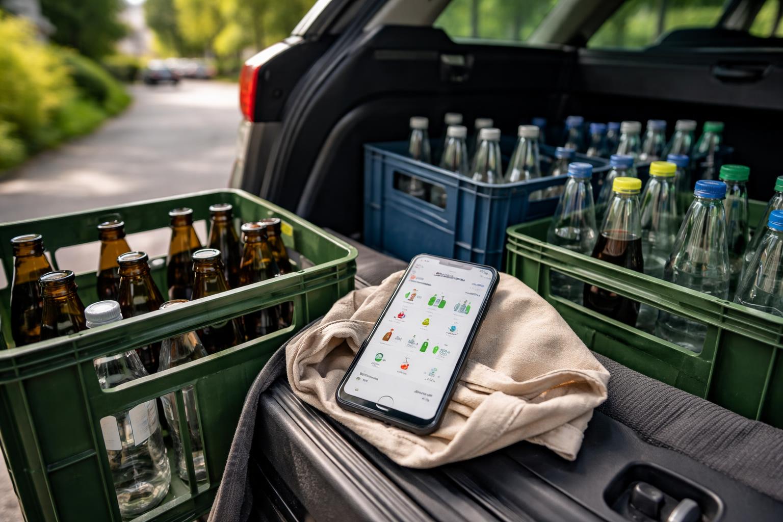 Redaktionelle Szene zum Thema „App aus Niederösterreich soll Pfandflaschen im Alltag besser ordnen“