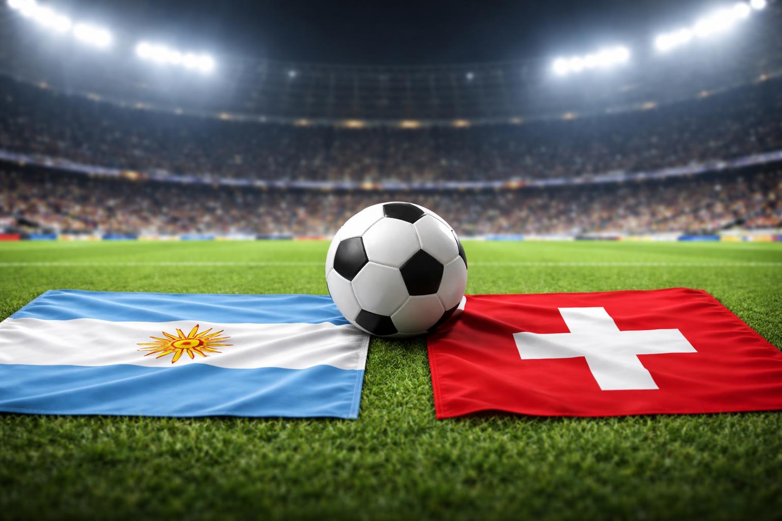 Redaktionelle Szene zum Thema „Argentinien gegen die Schweiz im Viertelfinale: Liveticker zum WM-Kracher“