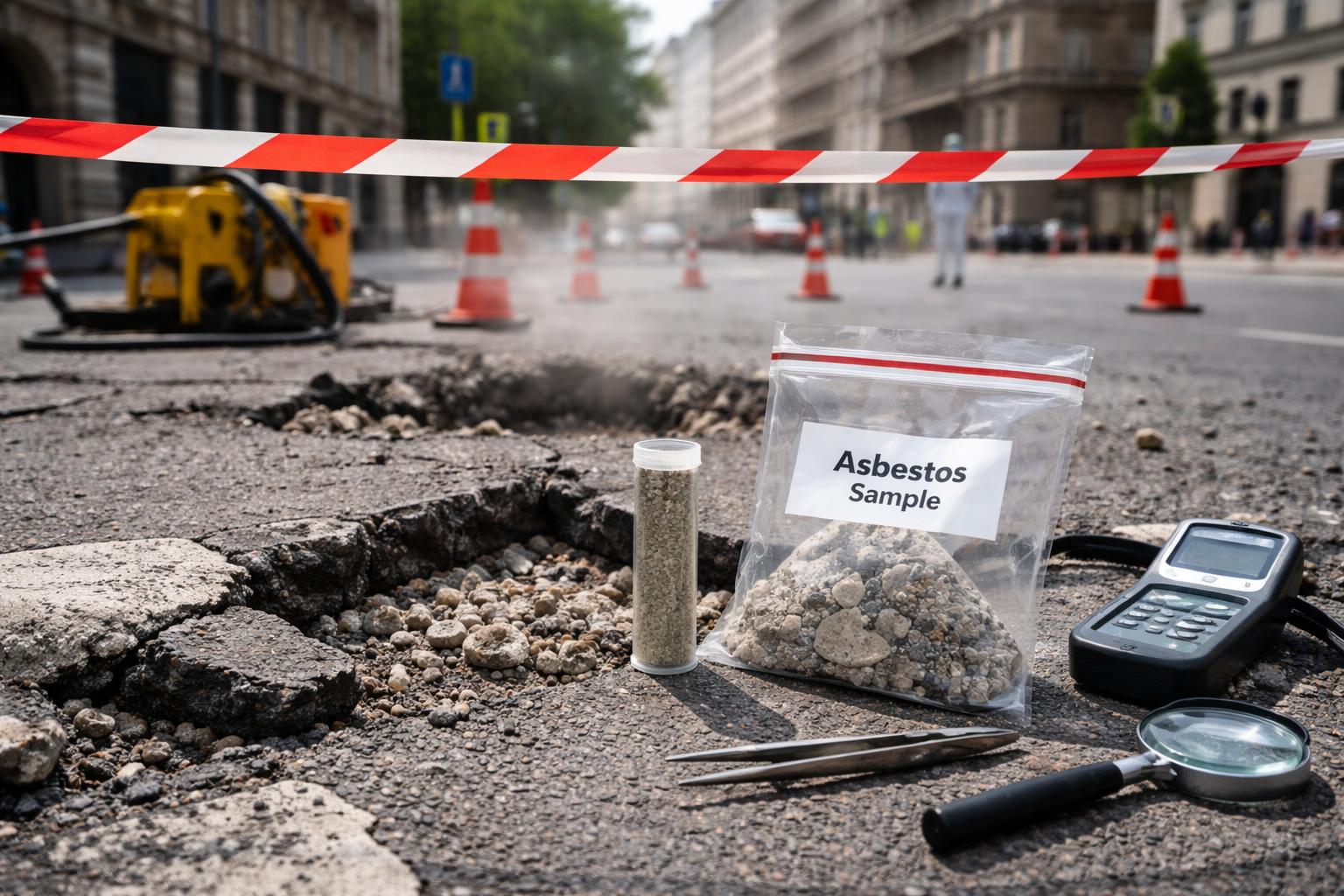 Redaktionelle Szene zum Thema „Asbestfunde auf Wiener Straßen weiten sich aus“