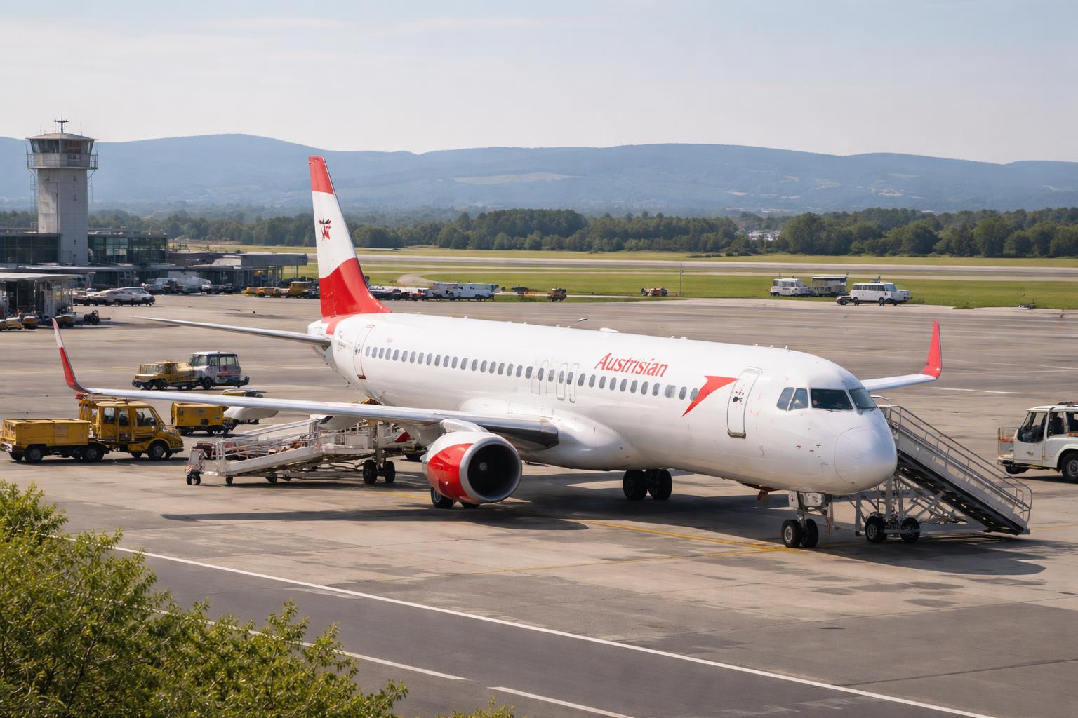Redaktionelle Szene zum Thema „AUA beendet Fluglinie zwischen Wien und Graz Ende Oktober“