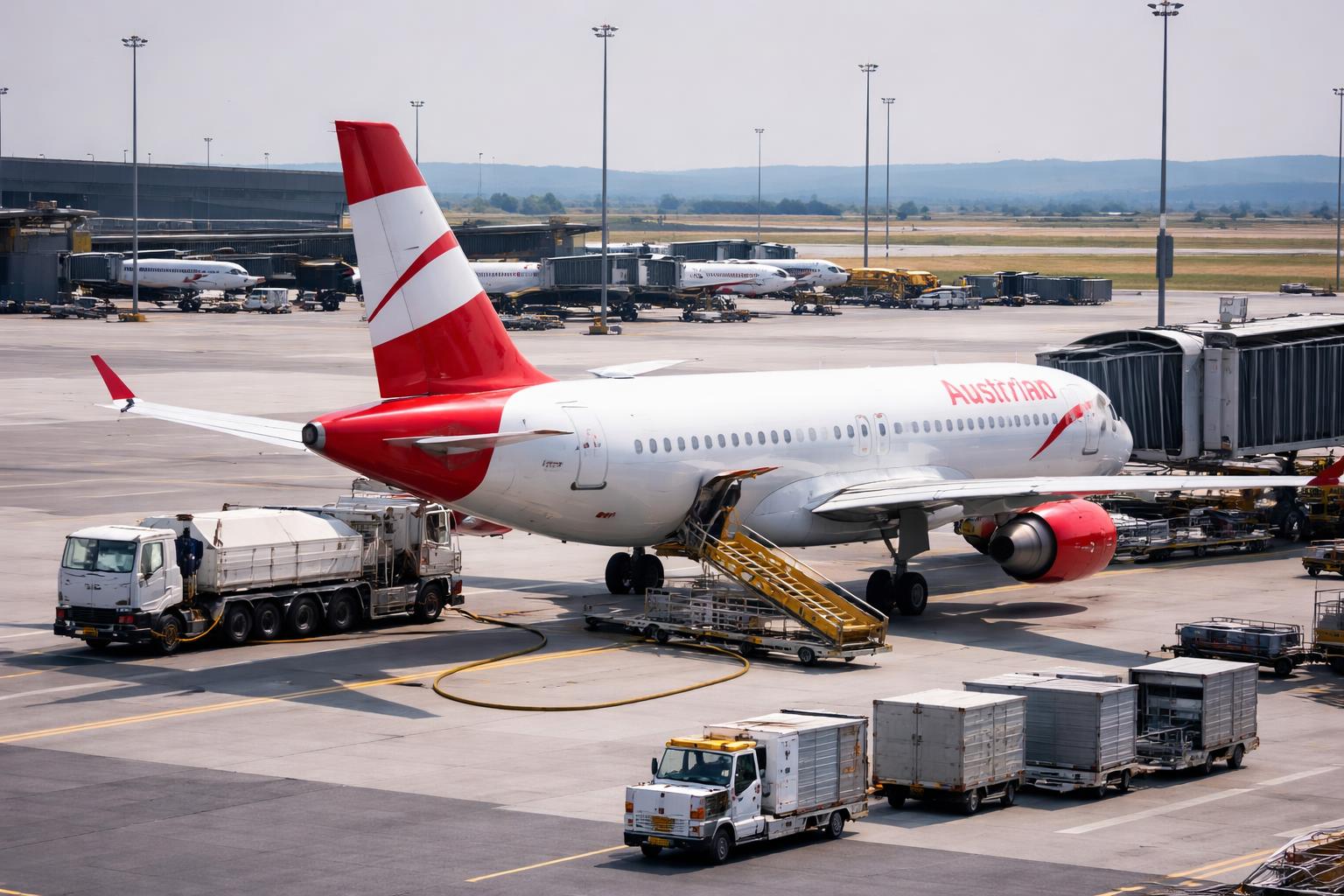 Redaktionelle Szene zum Thema „AUA meldet im ersten Halbjahr einen Verlust von 94 Millionen Euro“