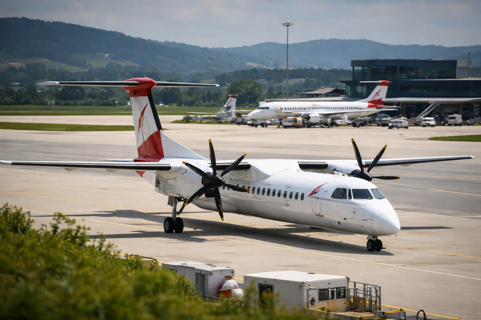 Redaktionelle Szene zum Thema „AUA will Fluglinie zwischen Graz und Wien offenbar einstellen“