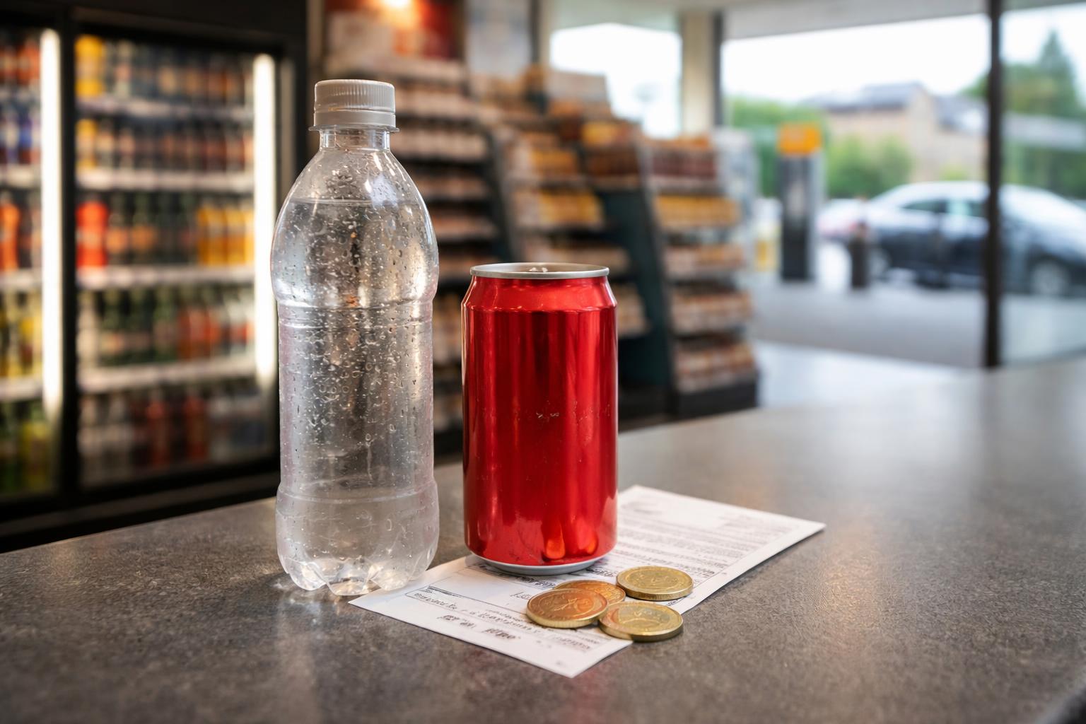 Redaktionelle Szene zum Thema „Aufschlag fürs Trinken in der Tankstelle sorgt für Ärger in Linz“