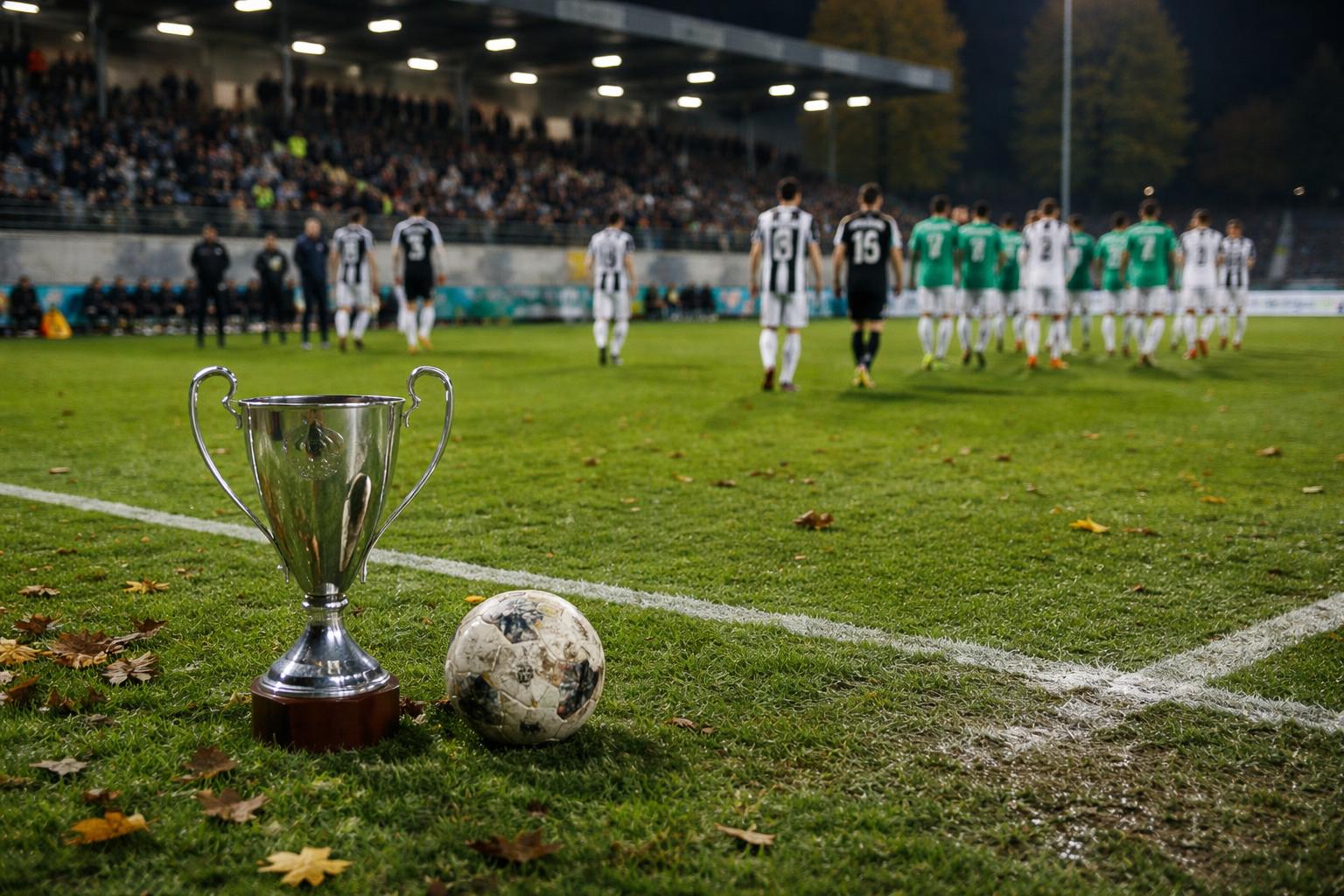 Redaktionelle Szene zum Thema „Austria Lustenau wirft Sturm aus dem ÖFB-Cup“