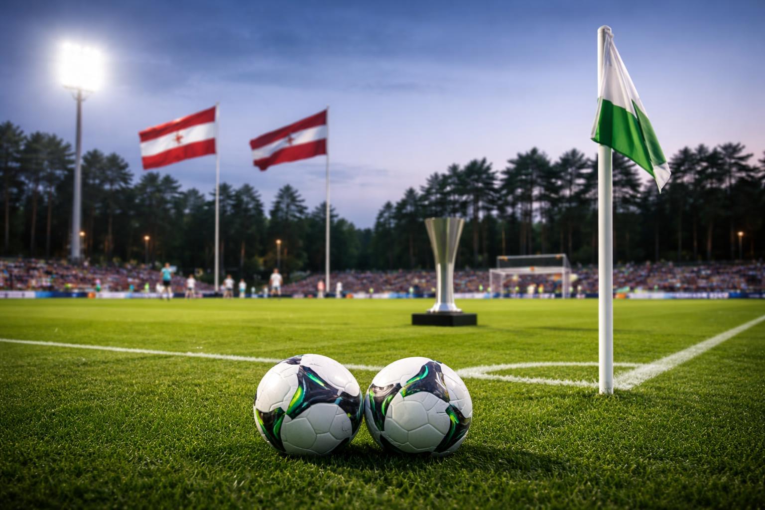 Redaktionelle Szene zum Thema „Austria startet die Conference-League-Qualifikation in Lettland“