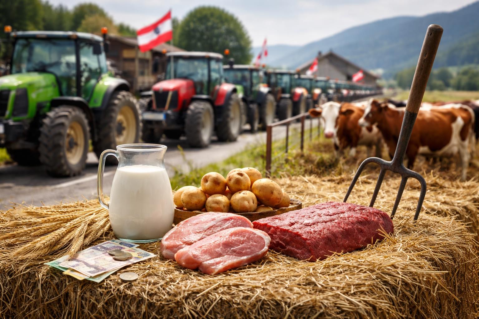 Redaktionelle Szene zum Thema „Bauernvertreter warnen vor Druck auf Preise und Förderungen“
