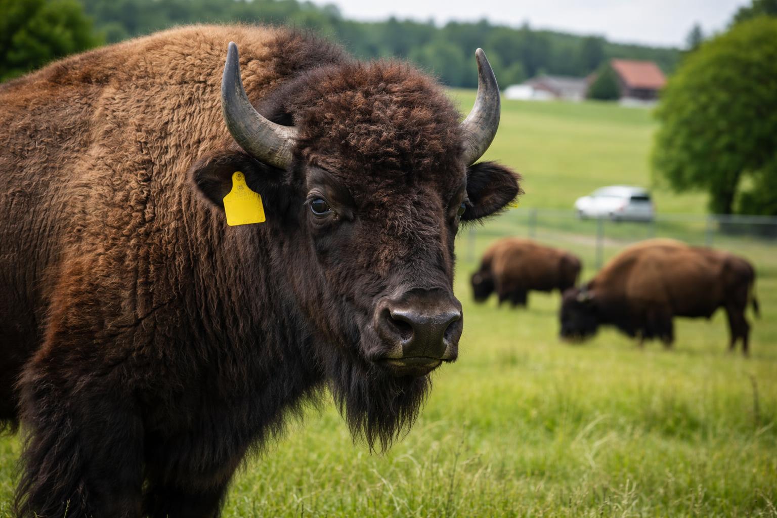 Redaktionelle Szene zum Thema „Behörde stellt klar: Stradener Bisons bleiben nur mit Ohrmarken verwertbar“