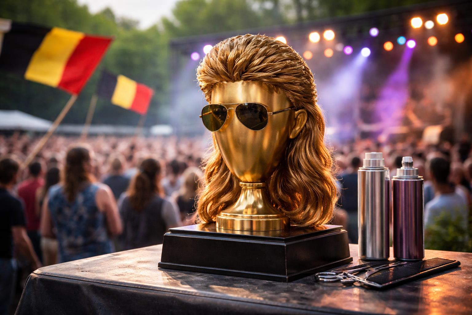 Redaktionelle Szene zum Thema „Belgien feiert die Vokuhila-Frisur mit eigenem Wettbewerb“