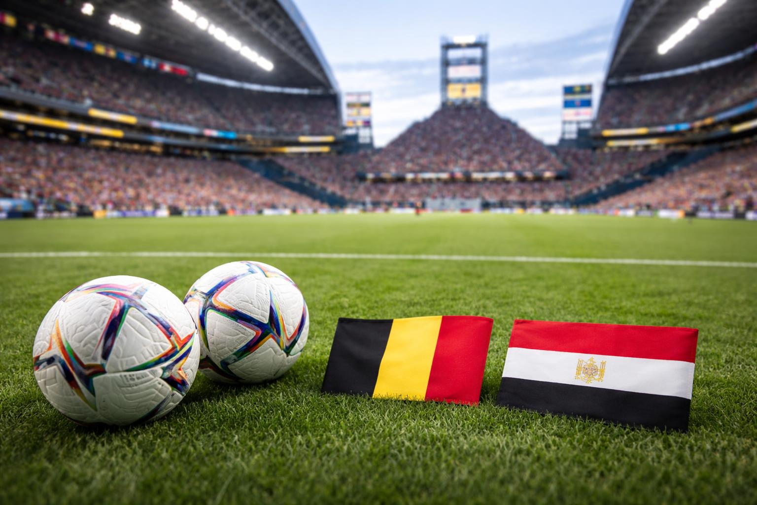 Redaktionelle Szene zum Thema „Belgien trifft bei der WM auf Ägypten: Das Spiel in Seattle im Livestand“
