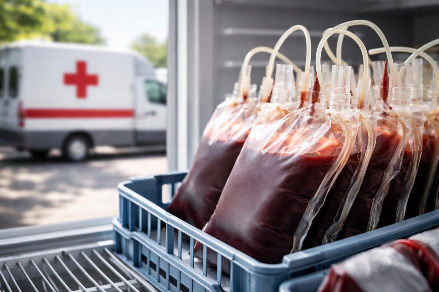 Redaktionelle Szene zum Thema „Blutspenden in Österreich sinken im Sommer: Rotes Kreuz warnt vor Engpässen“