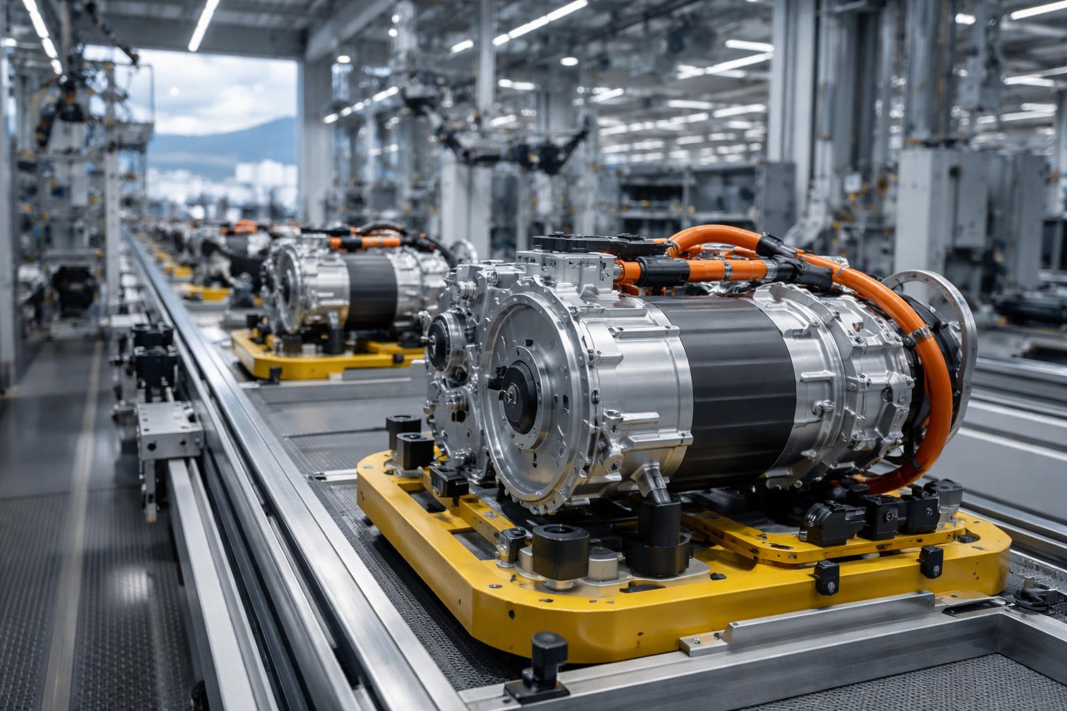 Redaktionelle Szene zum Thema „BMW fährt E-Motorenwerk in Steyr auf Zweischichtbetrieb hoch“