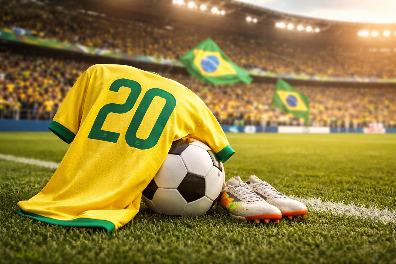 Redaktionelle Szene zum Thema „Brasilien setzt bei der WM auf Vinicius Junior“