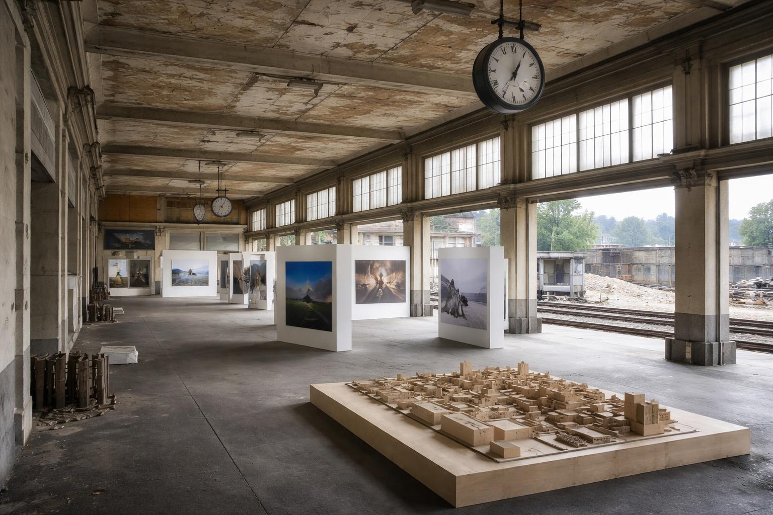 Redaktionelle Szene zum Thema „Bregenzer Bahnhof wird vor Abriss zum Ausstellungsraum“