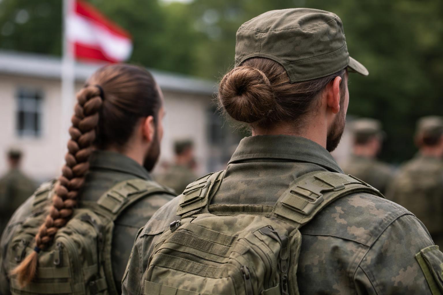 Redaktionelle Szene zum Thema „Bundesheer erlaubt Männern nun auch lange Haare“
