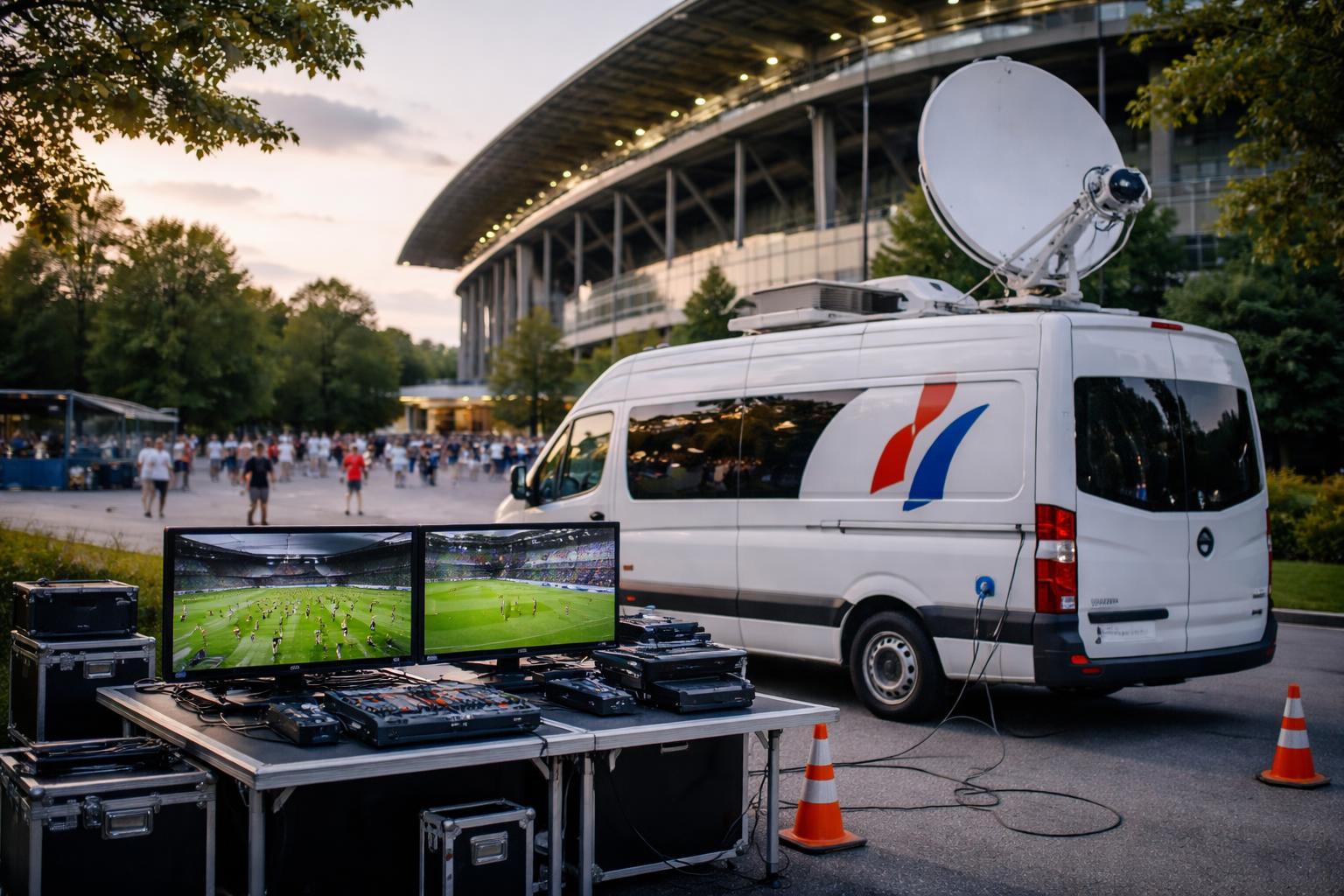 Redaktionelle Szene zum Thema „Bundesliga-Spiele laufen künftig fast komplett bei Sky“