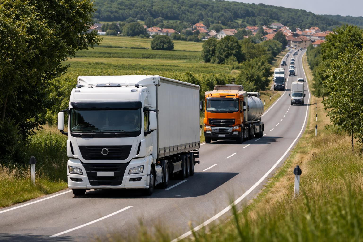 Redaktionelle Szene zum Thema „Burgenländer Lkw-Maut löst Widerstand in der Wirtschaft aus“