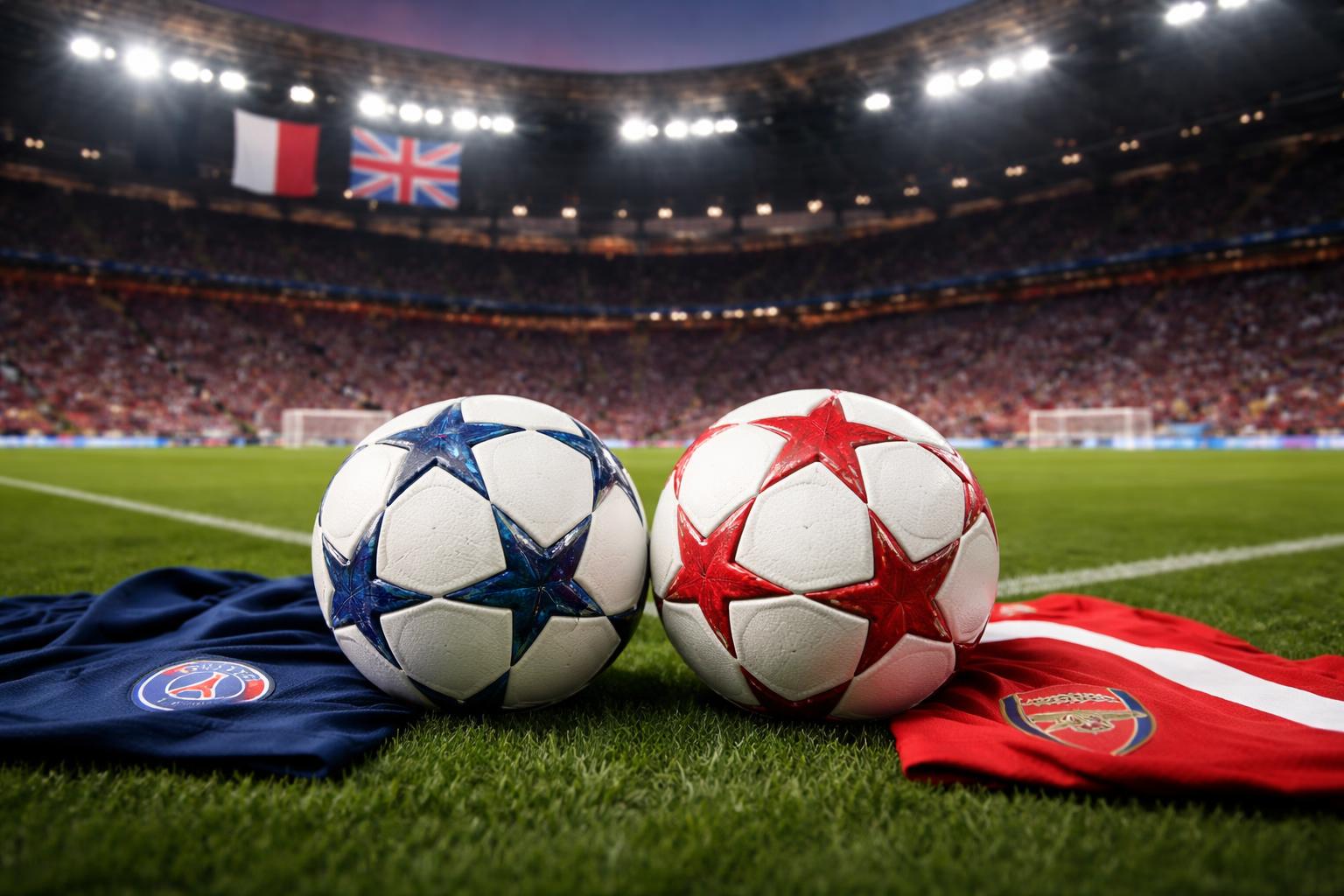 Redaktionelle Szene zum Thema „Champions-League-Finale in Budapest: PSG und Arsenal im Duell der Gegensätze“