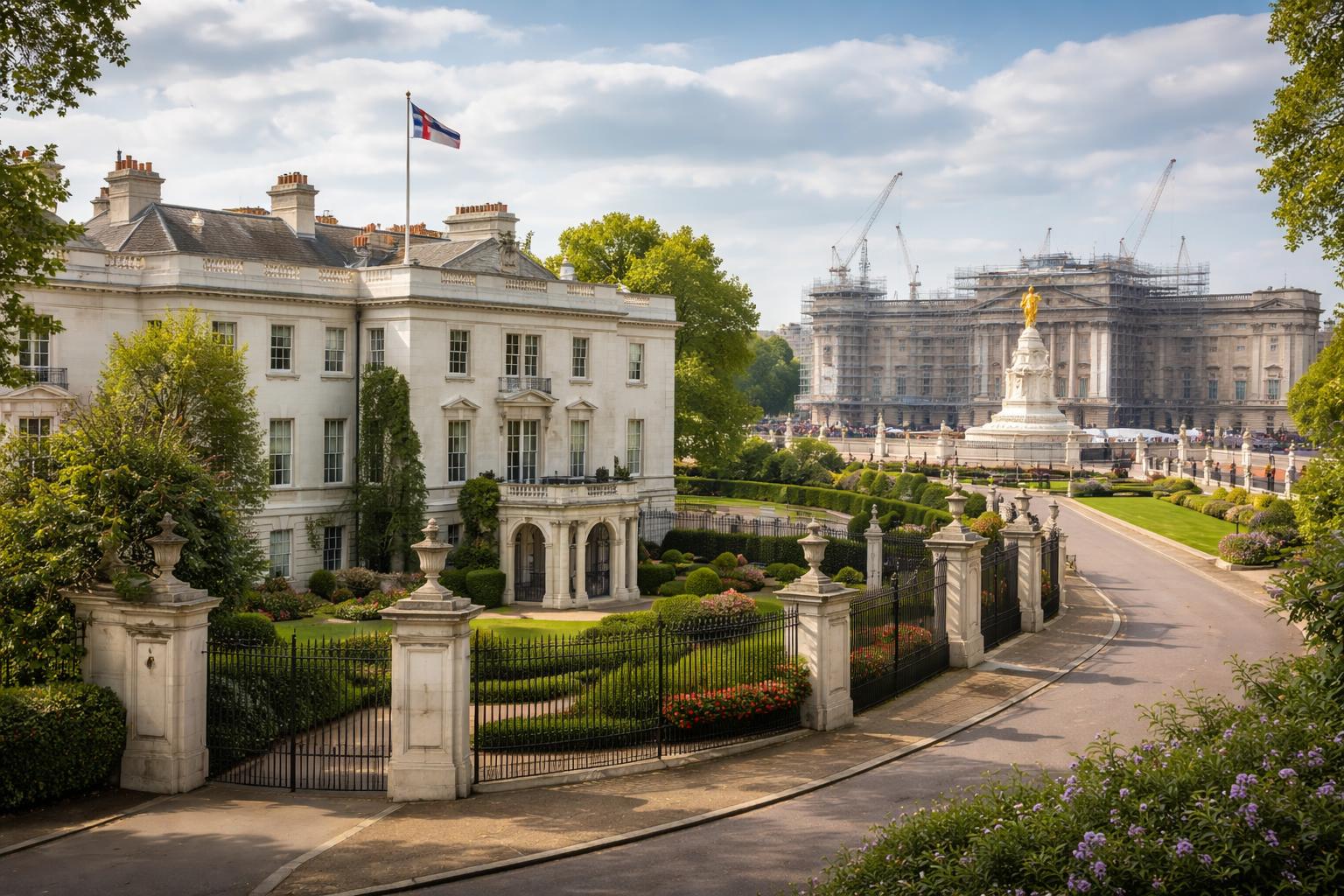 Redaktionelle Szene zum Thema „Charles III. bleibt Clarence House treu und zieht nicht in den Buckingham Palace“