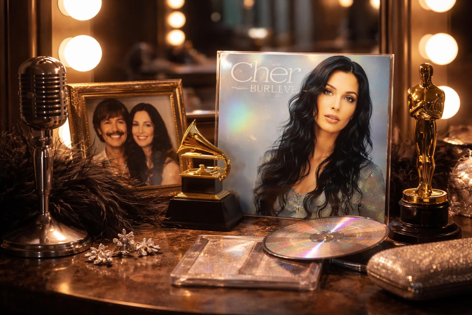 Redaktionelle Szene zum Thema „Cher wird 80: Pop-Ikone zwischen Mythos, Wandel und Melancholie“
