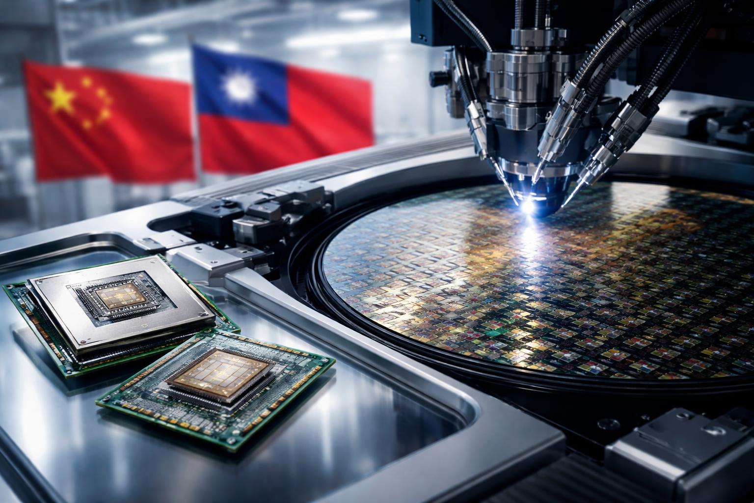 Redaktionelle Szene zum Thema „Chinas Chipindustrie holt auf, bleibt bei der Fertigung aber zurück“
