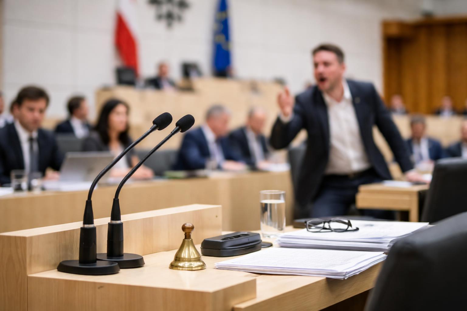 Redaktionelle Szene zum Thema „Christoph Steiner sorgt im Nationalrat immer wieder mit Zwischenrufen für Unruhe“