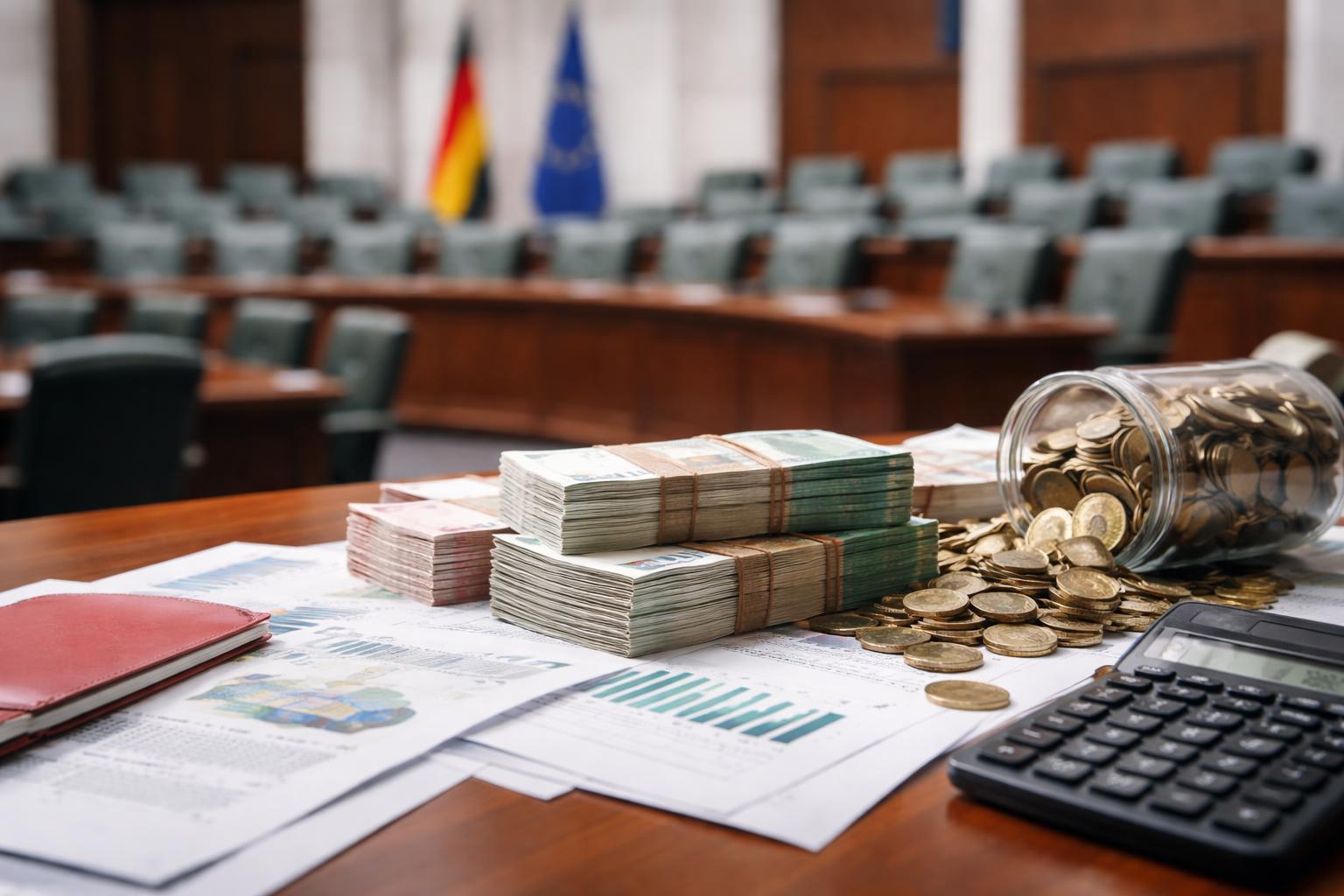 Redaktionelle Szene zum Thema „Debatte über Parteienförderung sorgt für Kritik an der Regierung“