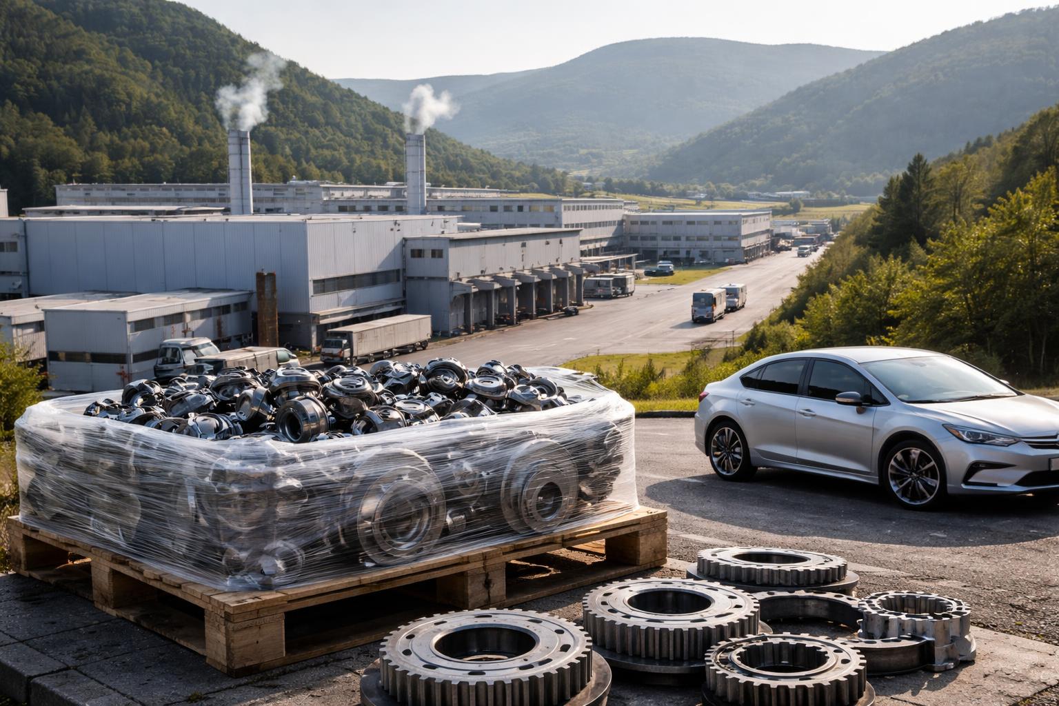 Redaktionelle Szene zum Thema „Deutsche Autoindustrie gerät unter Druck – Folgen treffen auch Standorte in Österreich“