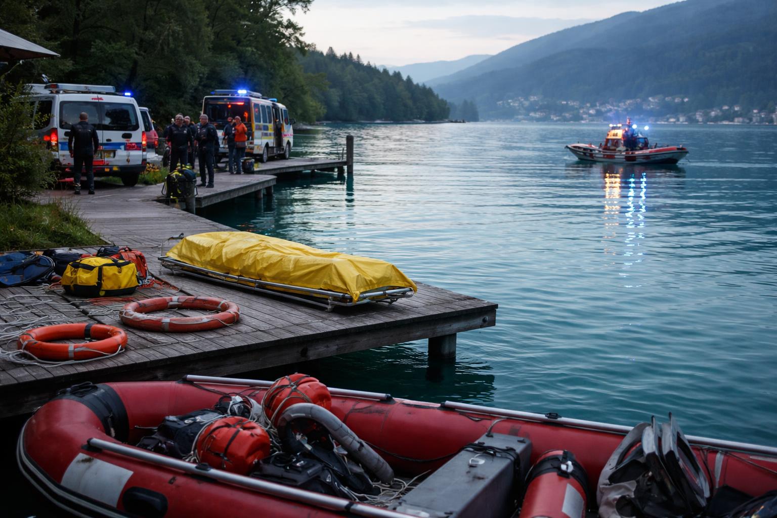Redaktionelle Szene zum Thema „Deutsche Urlauberin nach Schwimmen im Wörthersee tot aufgefunden“
