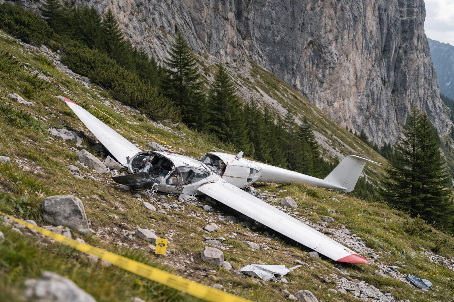 Redaktionelle Szene zum Thema „Deutscher Pilot bei Segelflugzeugabsturz in Tirol tödlich verunglückt“