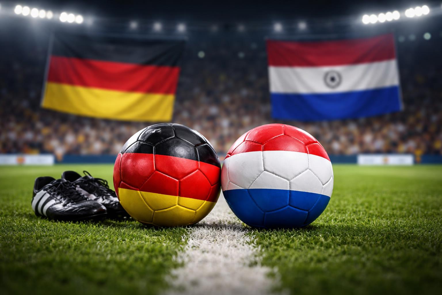 Redaktionelle Szene zum Thema „Deutschland gegen Paraguay: WM-Achtelfinale mit viel Druck für die DFB-Elf“