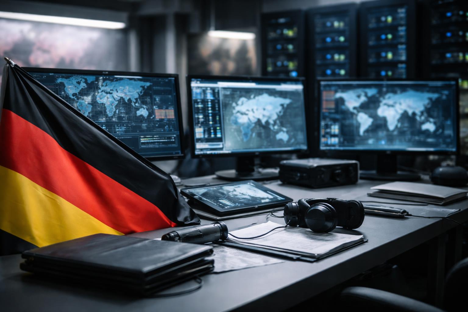 Redaktionelle Szene zum Thema „Deutschland weitet Befugnisse der Geheimdienste deutlich aus“