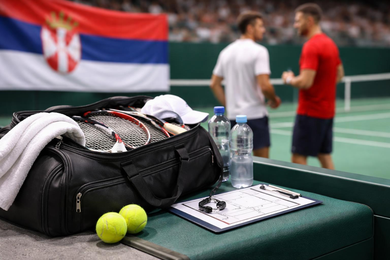 Redaktionelle Szene zum Thema „Djokovic holt Viktor Troicki ins Trainerteam“