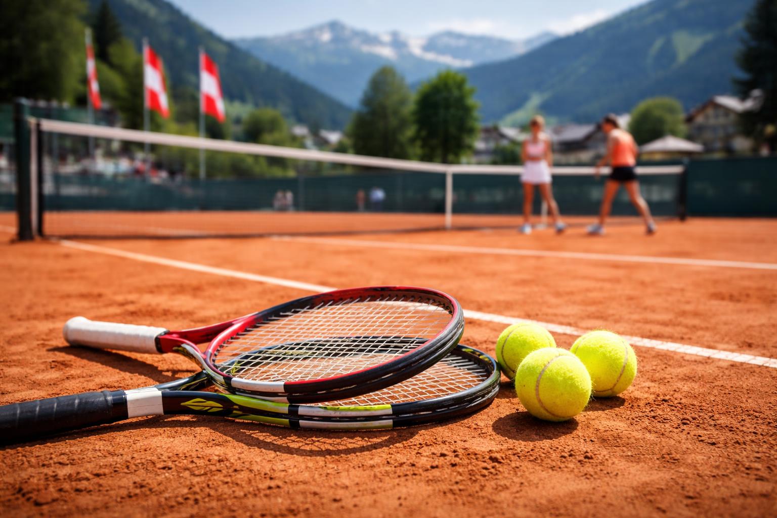 Redaktionelle Szene zum Thema „Drei Österreicherinnen in Kitzbühel im Einsatz – Viertelfinalduell unter ÖTV-Spielerinnen fix“